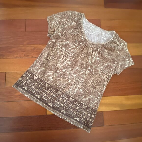 St. John’s Bay vintage paisley t-shirt size small - Picture 4 of 5